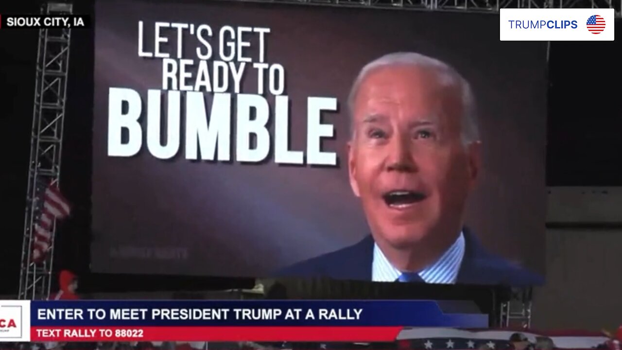 TRUMP MOCKS BIDEN LIVE AT RALLY