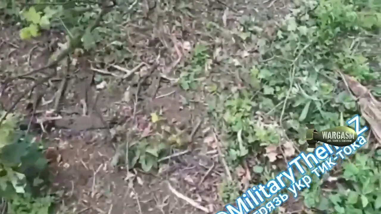 Ukrainian soldier steps on something explosive during counter offensive