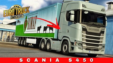 ETS2 | SCANIA S450 transporting MILK