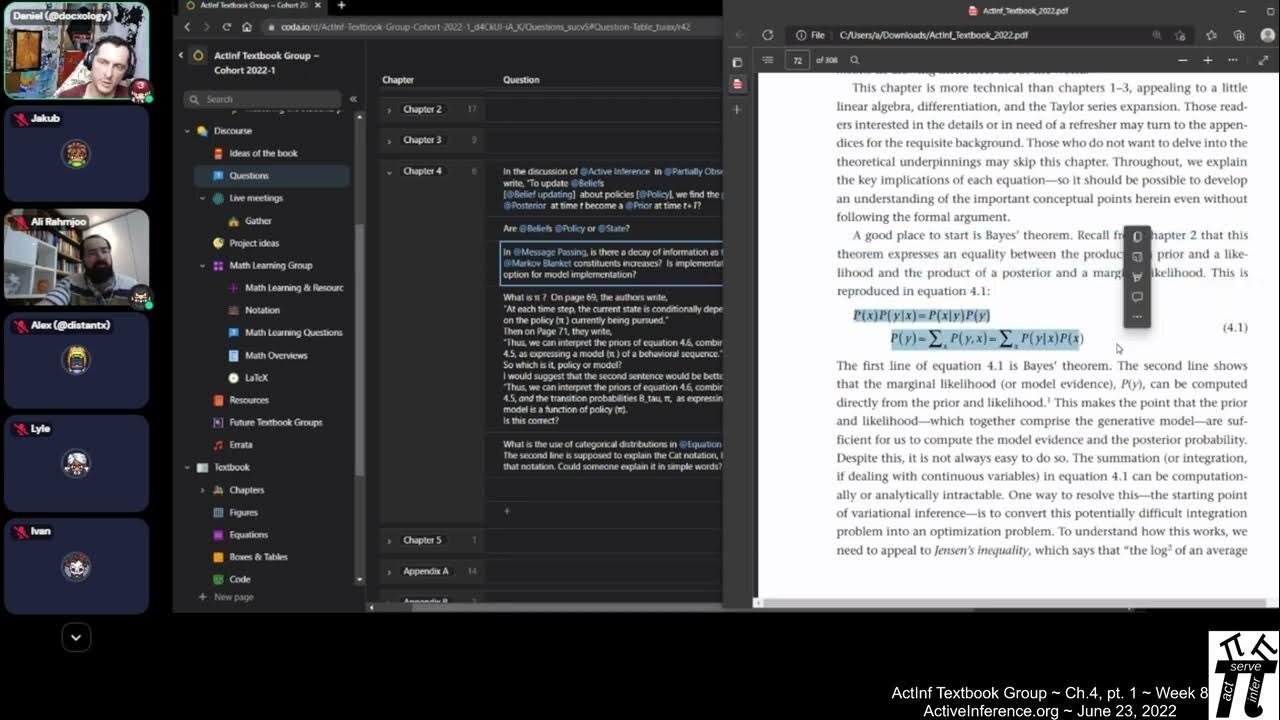 ActInf Textbook Group ~ Cohort 1 ~ Meeting 8 (Chapter 4 pt. 1)