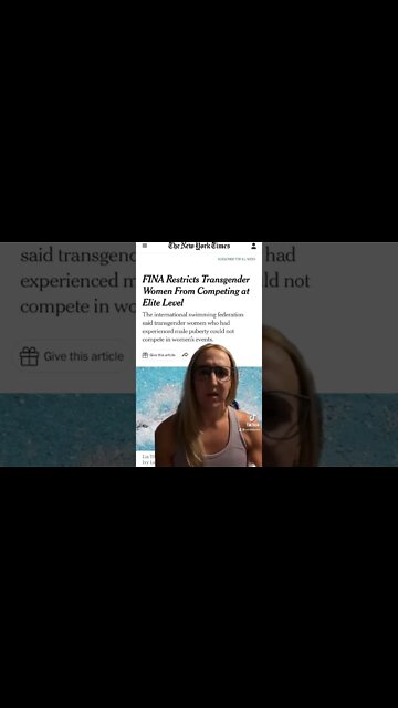 Trans woman reacts to new rules from international swimming federation