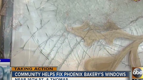 Phoenix restaurant vandalized gets help from community