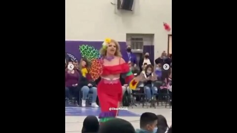 Illinois Middle treated students to a drag show during school in May