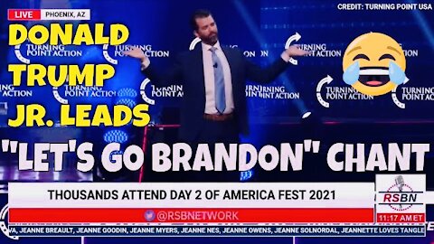 “Let’s Go Brandon” Chant Led by Donald Trump Jr. at AmericaFest 2021