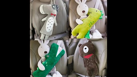 Kids Comfort Car Seat Belt Doll Pillow Now -44% Off