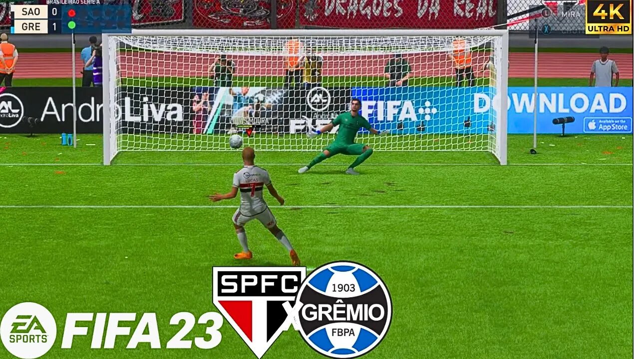 FIFA 23 | GRANDE DISPUTA | SÃO PAULO X GRÊMIO | PÊNALTIS | 4K