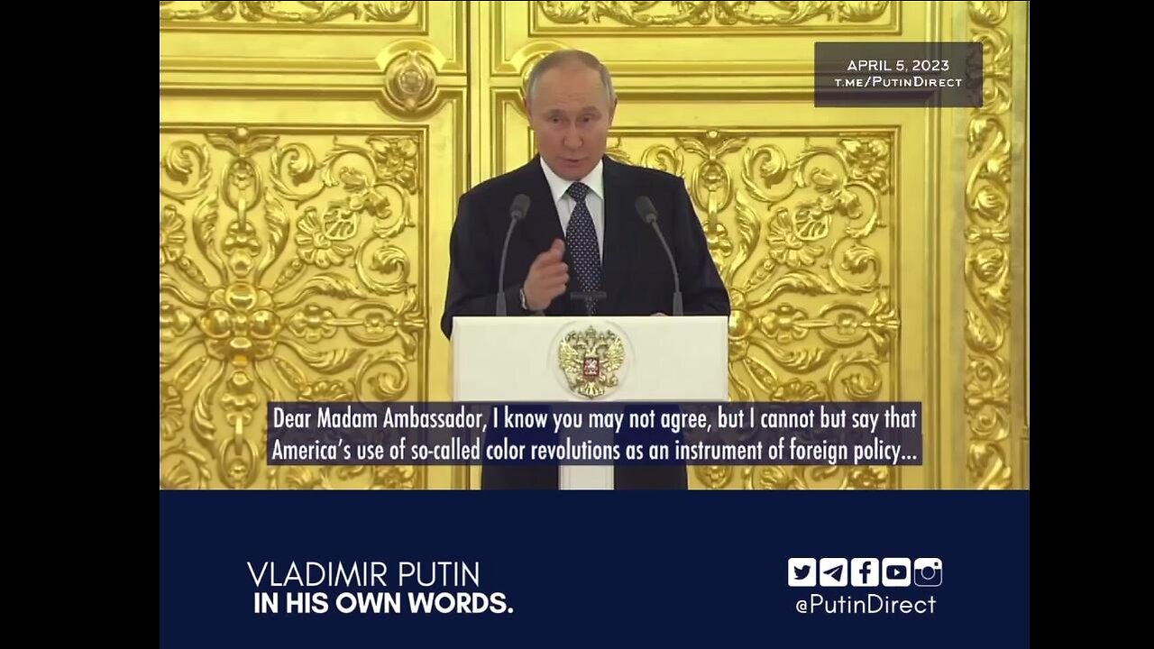 Putin: "Washington & Moscow have fundamentally different approaches to shaping modern world order."