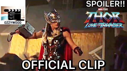 Mjolnir Power Ability (2022) Fight Scene | Thor 4 Love And Thunder - New Movie Clip Trailer 4K