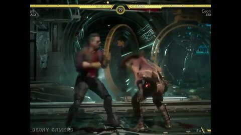Johnny Cage Vs Erron Black Hard Level Fight Mortal Kombat 11