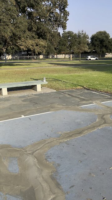 Dylan at the park shooting some B-ball