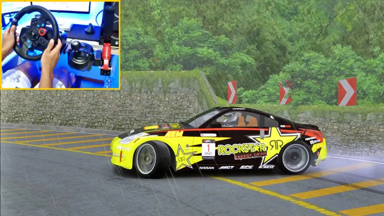 NISSAN 350Z - ASSETTO CORSA DRIFT 4K - Steering Wheel + Shifter G29