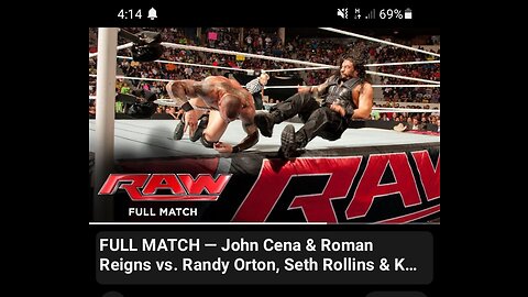 Full match john cena.roman rigns , vs randy orton , seth rolian , kane raw