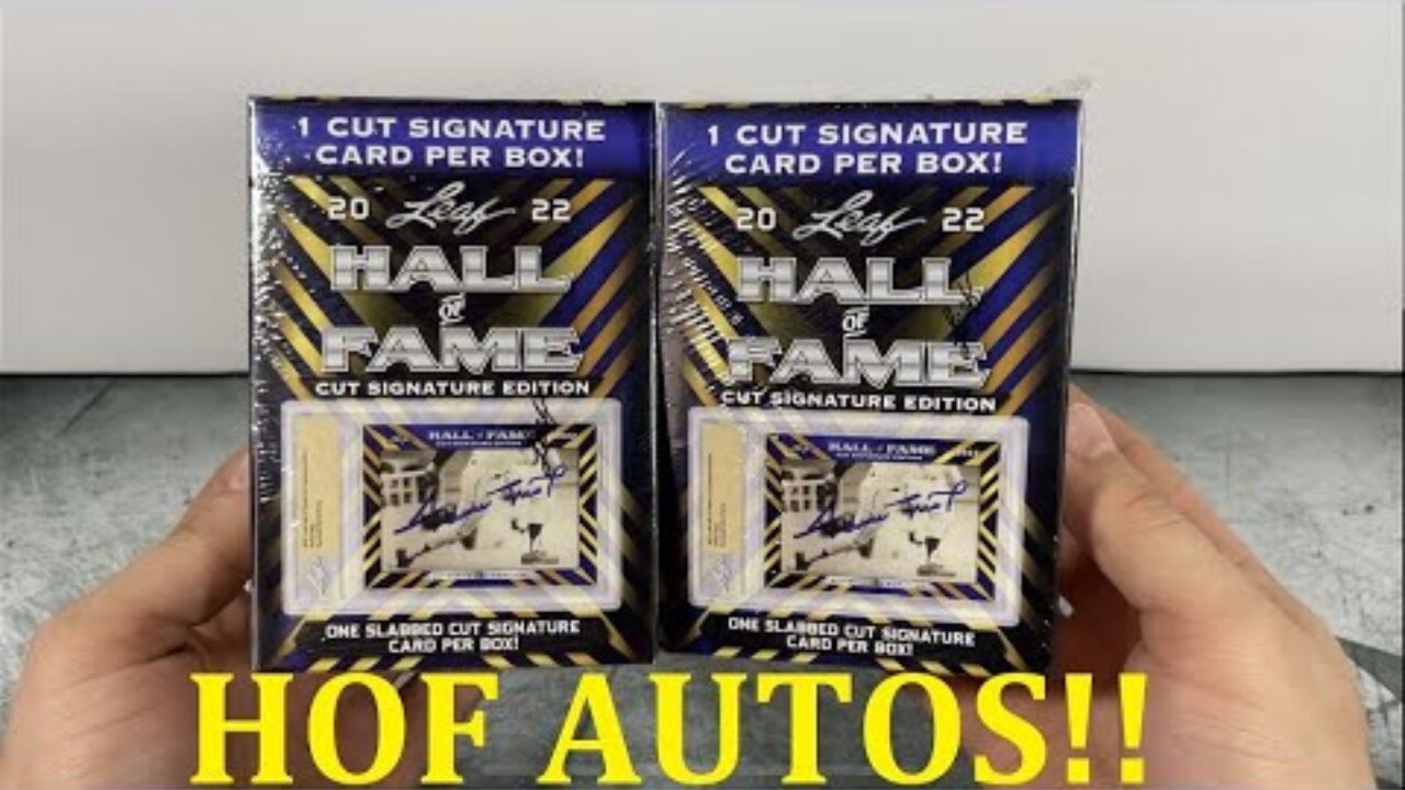 Leaf Hall of Fame Signature Cut 2022 Opening - HOF Autos!