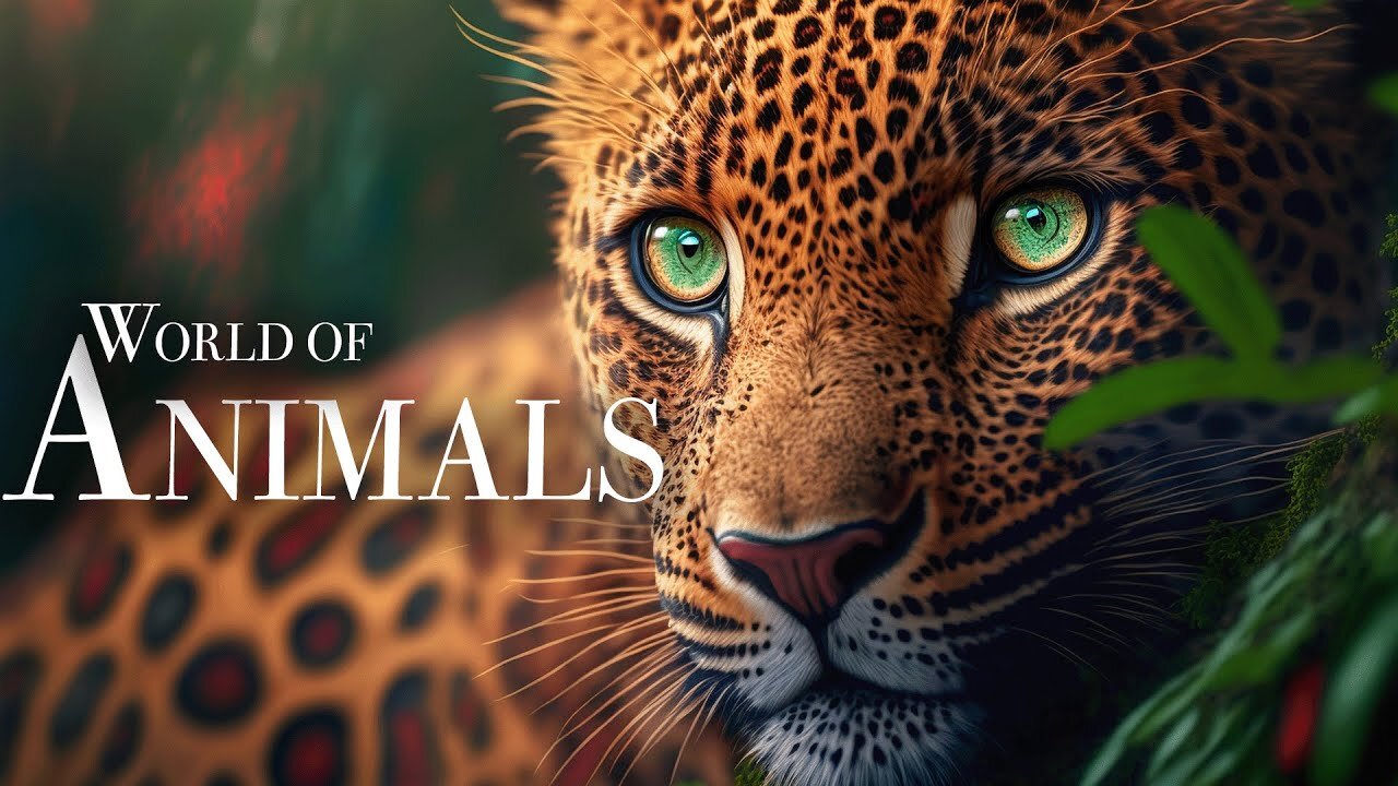 Animals of the World 4K - Wonderful wildlife film with soothing music