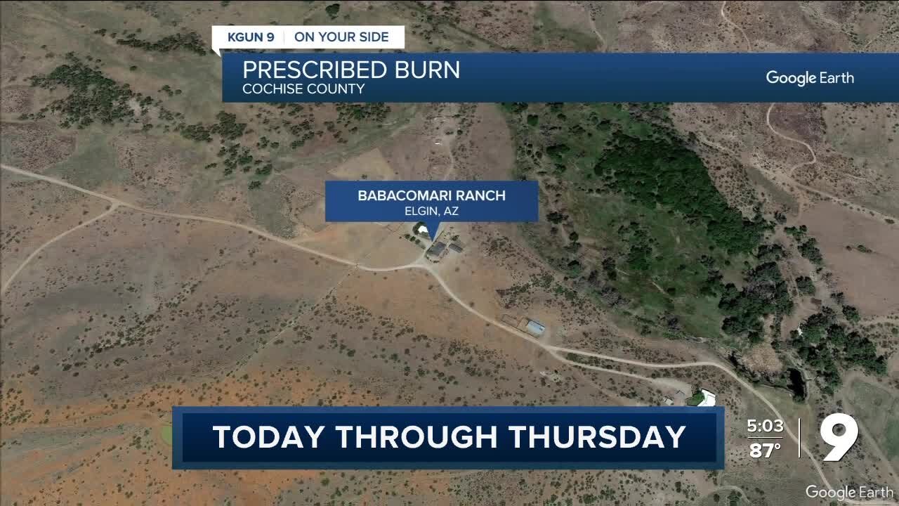Prescribed burn in Cochise County