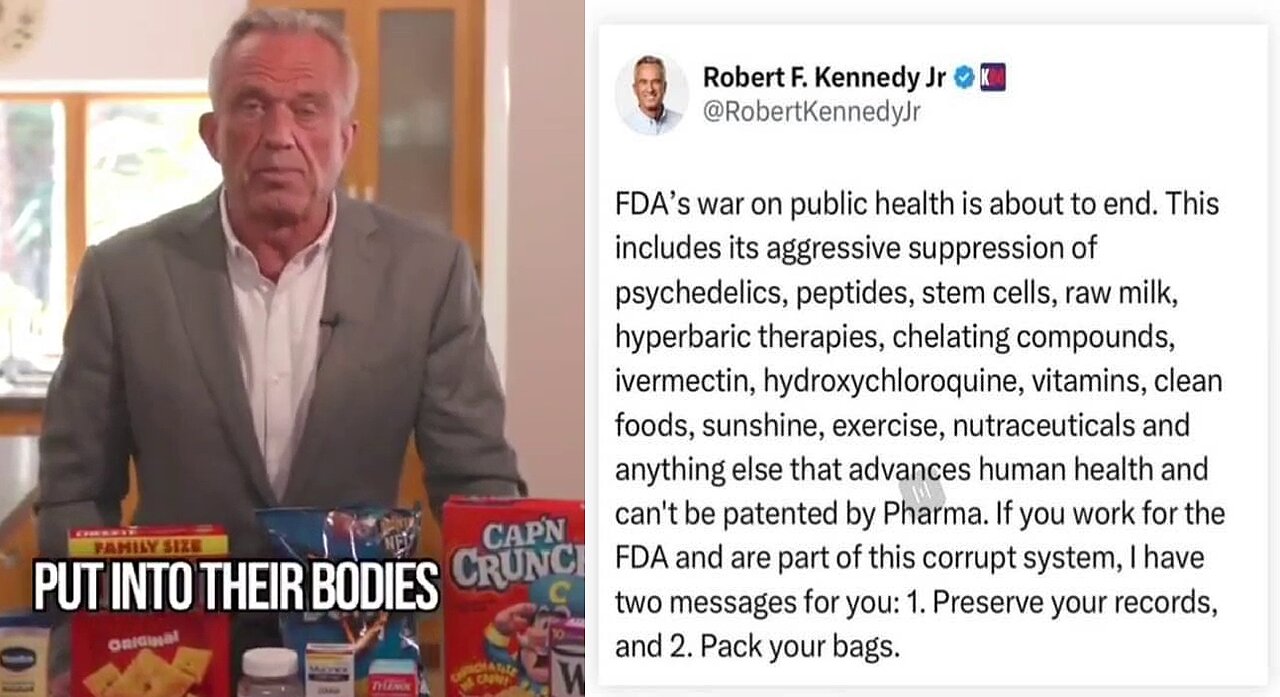 RFK Jr. "Make America Healthy Again" message about our Poisoned Food (Goy Slop) ☠️🤢