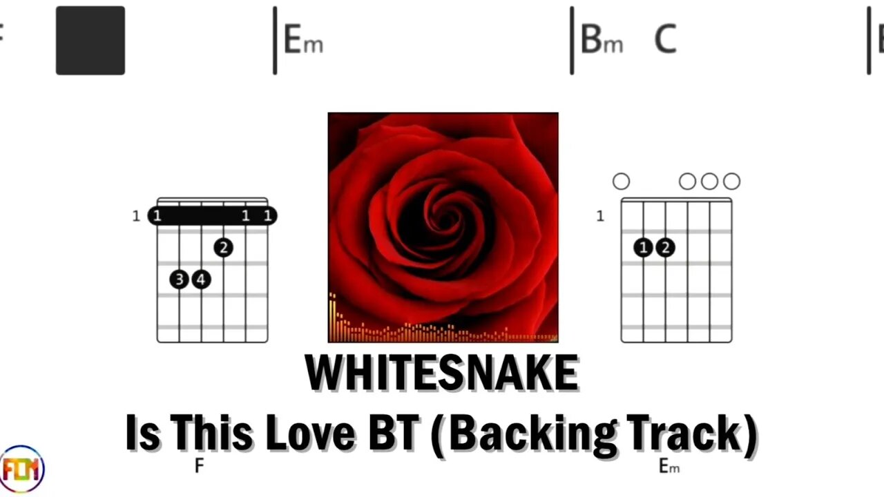 WHITESNAKE Is This Love - Backing Track FCN GUITAR CHORDS & LYRICS