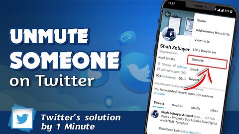 How to unmute someone on Twitter