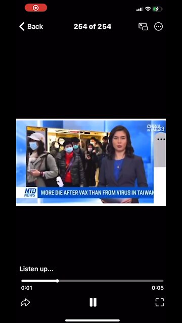 More people died from the jab than Covid in Taiwan