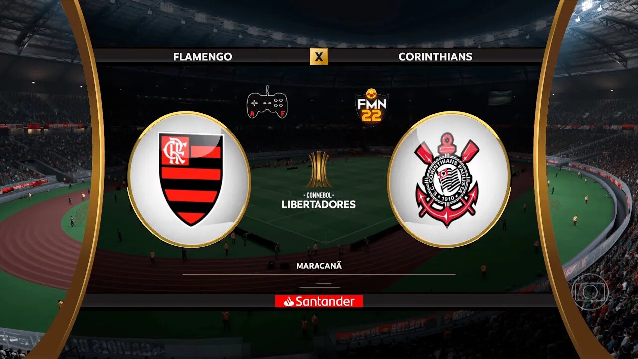 Libertadores 2022 - Flamengo x Corinthians | Quartas de finais (Volta) | FIFA 22 SIMULAÇÃO