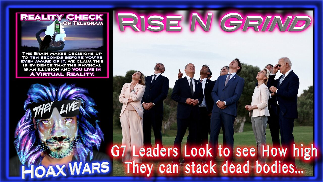 G7 Leaders Look to see How high They can stack dead bodies...