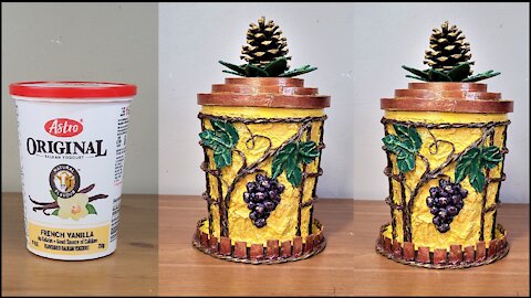 Recycling An Empty Yogurt Container Into a Multi-Purpose Canister