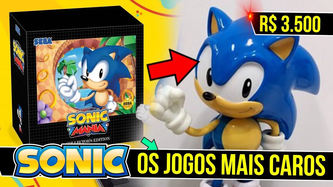 Os jogos mais caros do Sonic no Brasil #shorts