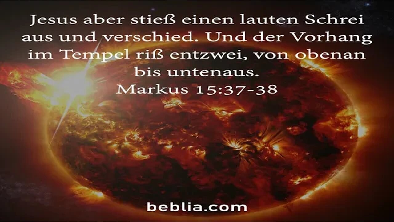 Markus 15:37-38 - Heiliger Bibelvers #Bibel #Kirche #Gott #Jesus [SD]