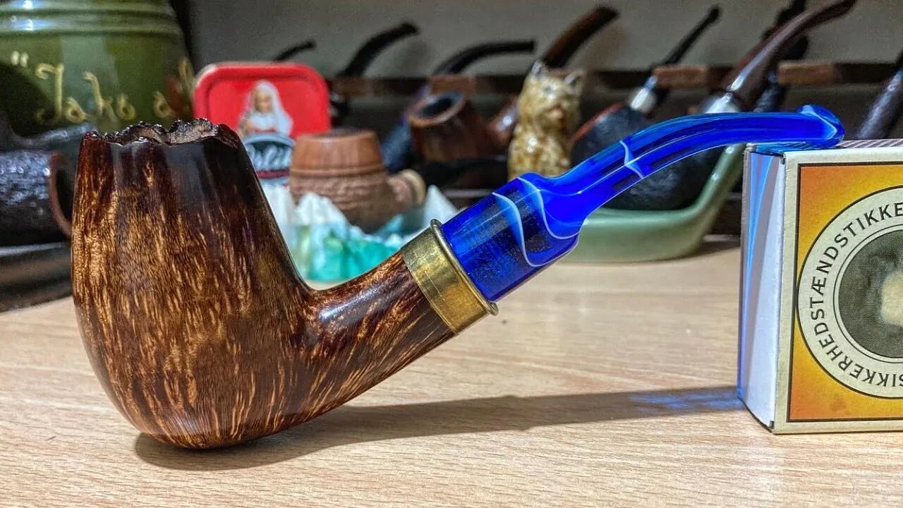 LCS Briars pipe 523 commission shotgun cracked egg