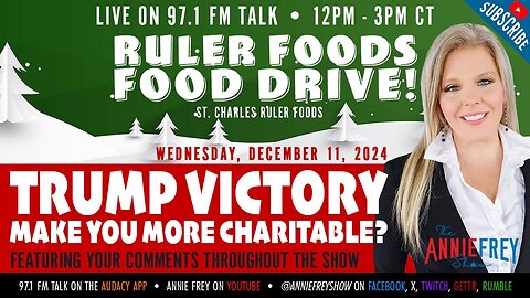 FOOD DRIVE DAY! Does Trump's win make you more charitable?