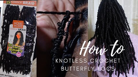 HOW TO Knotless Crochet Butterfly Locs Easy Beginners Tutorial | Nenerenae Love