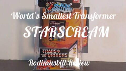 World's Smallest Transformers STARSCREAM Rodimusbill Review (Made by Super Impulse)