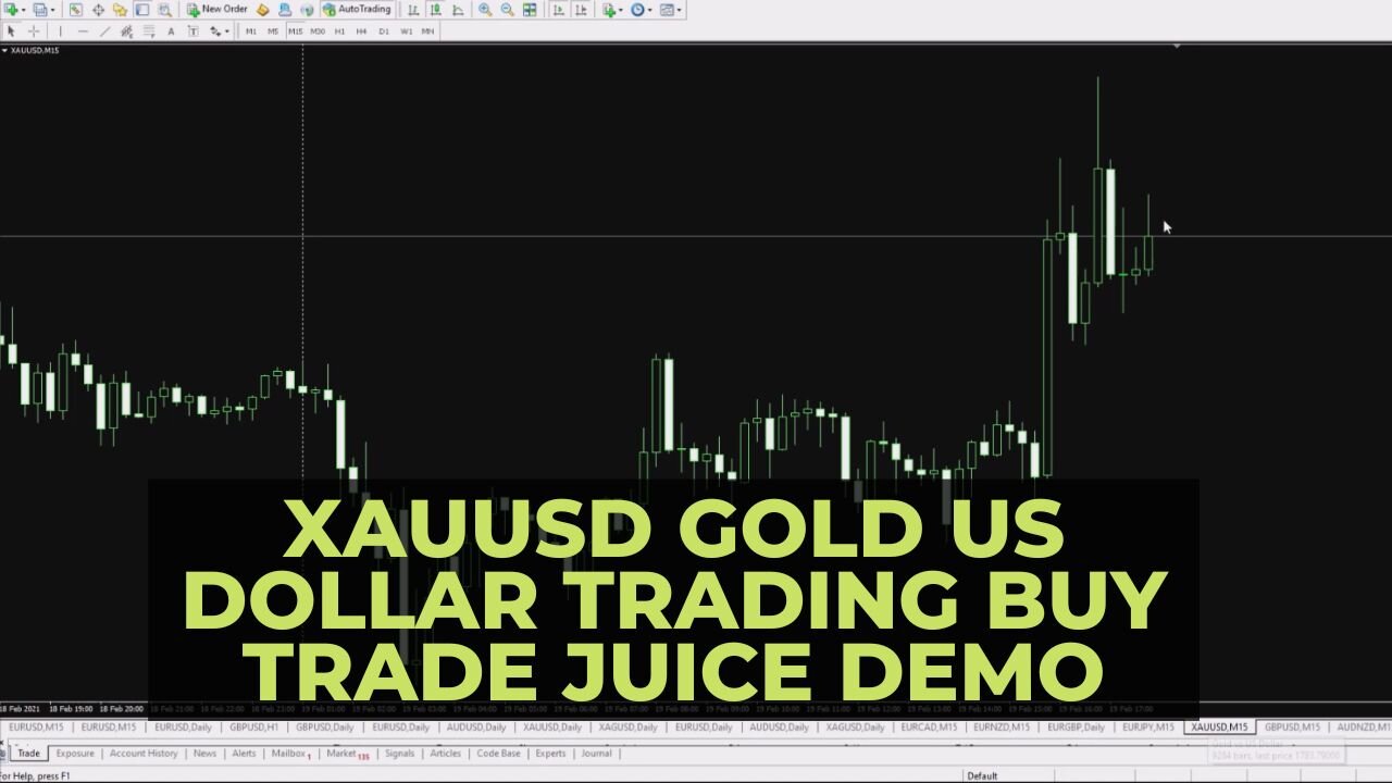 XAUUSD Gold US Dollar Trading Buy Trade Juice Demo