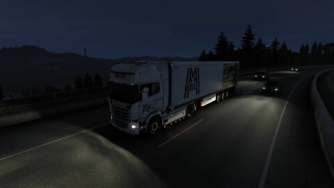 Eurotrucksimulator 2. Mit dem LKW durch Europa Auf der Pro Mod mit guter Musik.