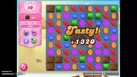 Candy Crush Level 1655 Audio Talkthrough, 1 Star 0 Boosters