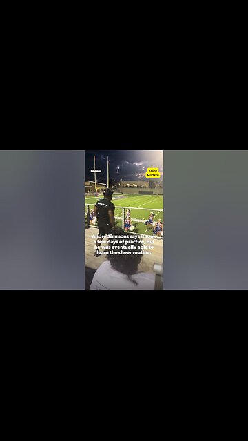 Dad goes viral for hyping up his cheerleading daughter