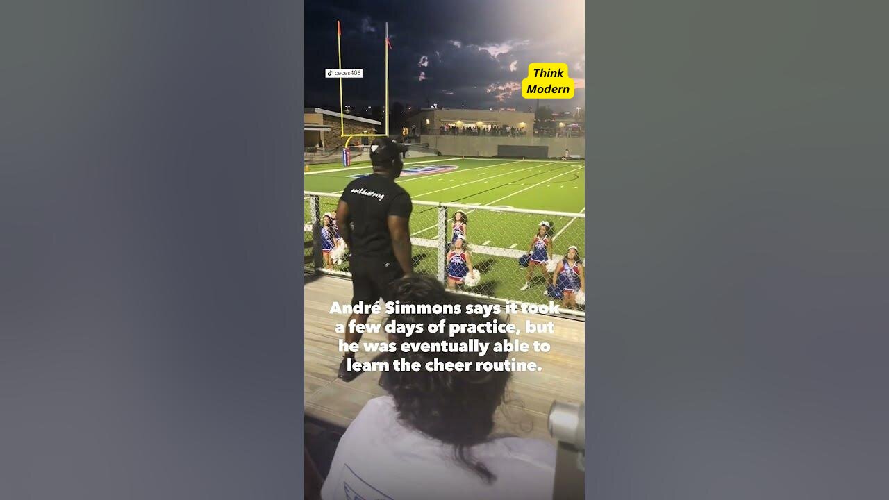 Dad goes viral for hyping up his cheerleading daughter