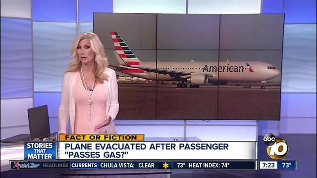 Fart forces plane evacuation?