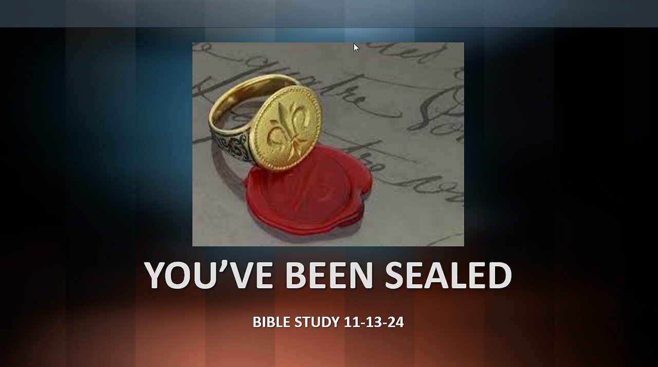 YOU'VE BEEN SEALED: HOW GOD HAS SEALED EVERY BELIEVER WITH THE HOLY SPIRIT & WHAT THAT MEANS.