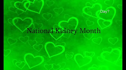 Wordle of the Day ... National Kidney Month