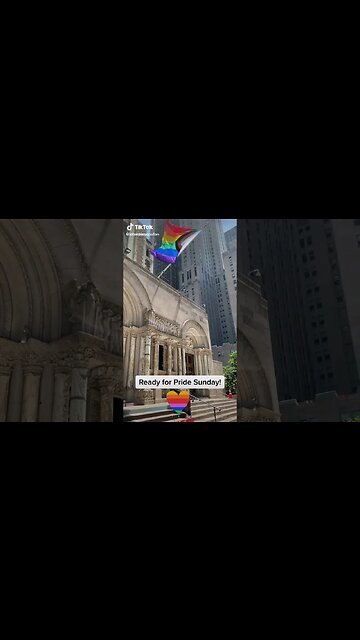 Episcopal St. Bartholomew's Church in NYC is ready for Pride Sunday