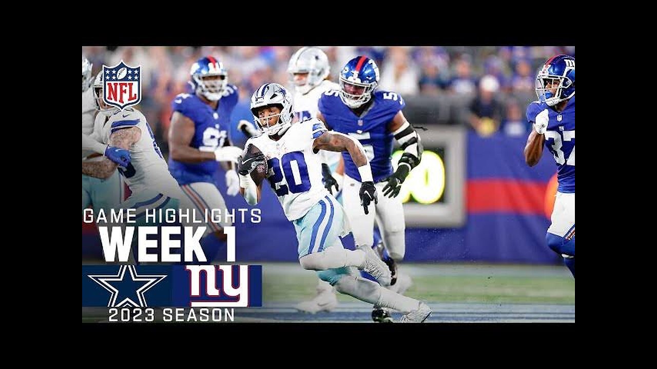 Dallas Cowboys vs. New York Giants | 2023 Week 1 Game Highlights