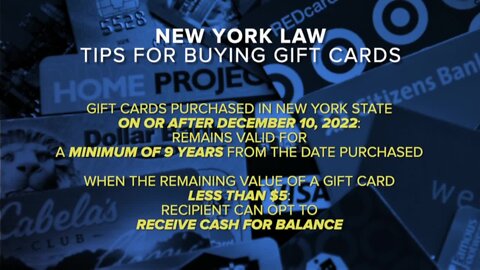 New state rules for gift cards begins December 10