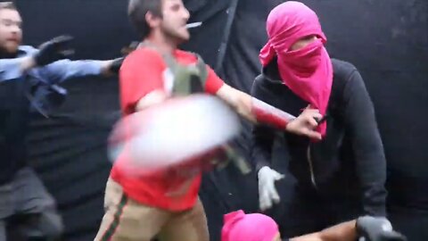 Antifa getting their bells rung 🤣😜
