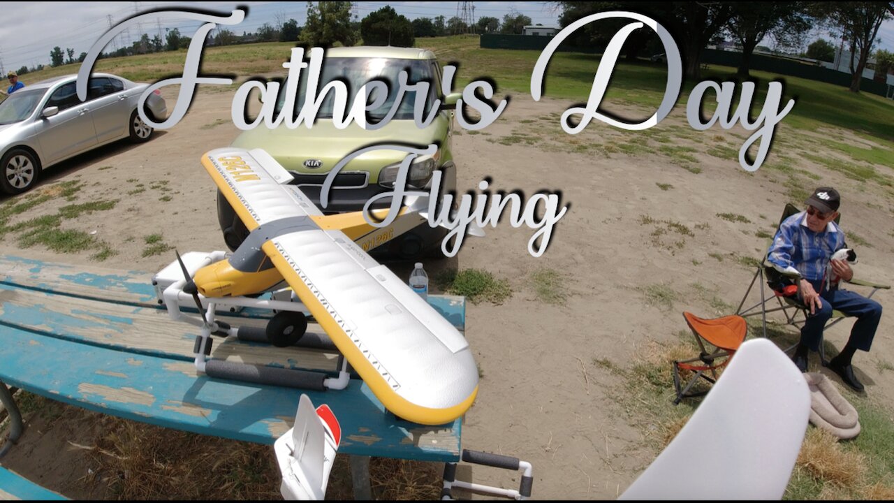 Flying my Carbon Cub with my Pops on Father's Day