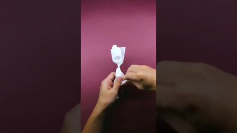 How to make an easy napkin rose! #shorts #shortvideo #tadashiorigami #tadashimori