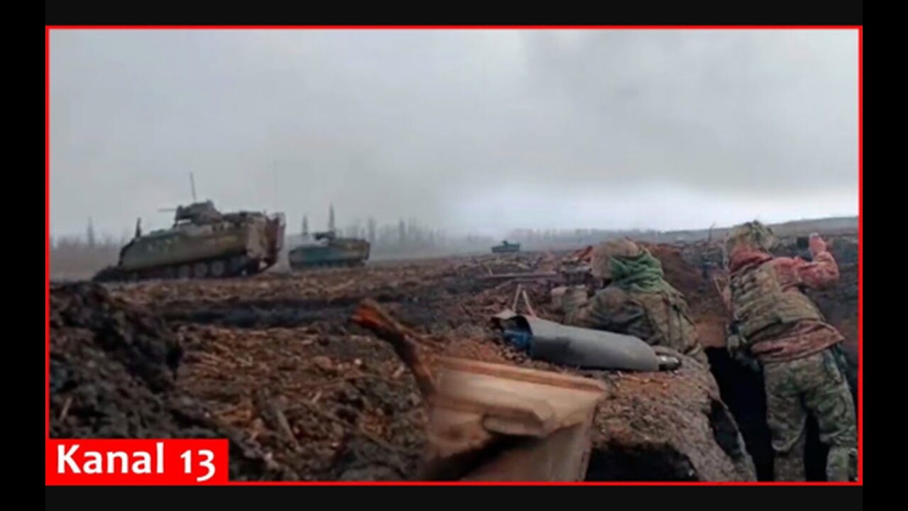 Ukrainian troops attack Russians in Bakhmut with infantry and US combat vehicles
