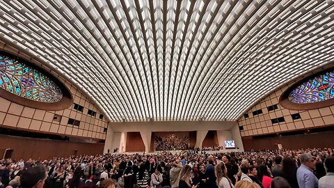 Pope’s Pulpit Is A Satanic Temple With The Serpent's Eyes & Tongue As The Stage