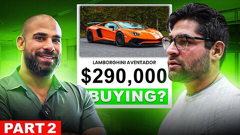 Buying A LAMBORGHINI AVENTADOR ! From a billionaires driveway! (PART 2)