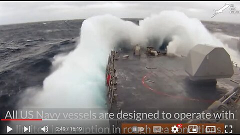 Skilled US Navy Crew Navigate Through Massive Ocean Waves